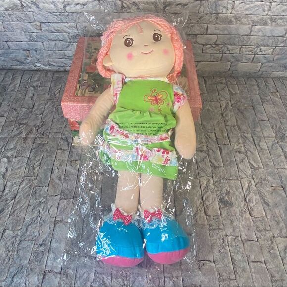 Playmaker Toys Lollipop 20 Inch Soft Plush Doll NWOT with Pink Hair Ages 3 & UP - Picture 7 of 7